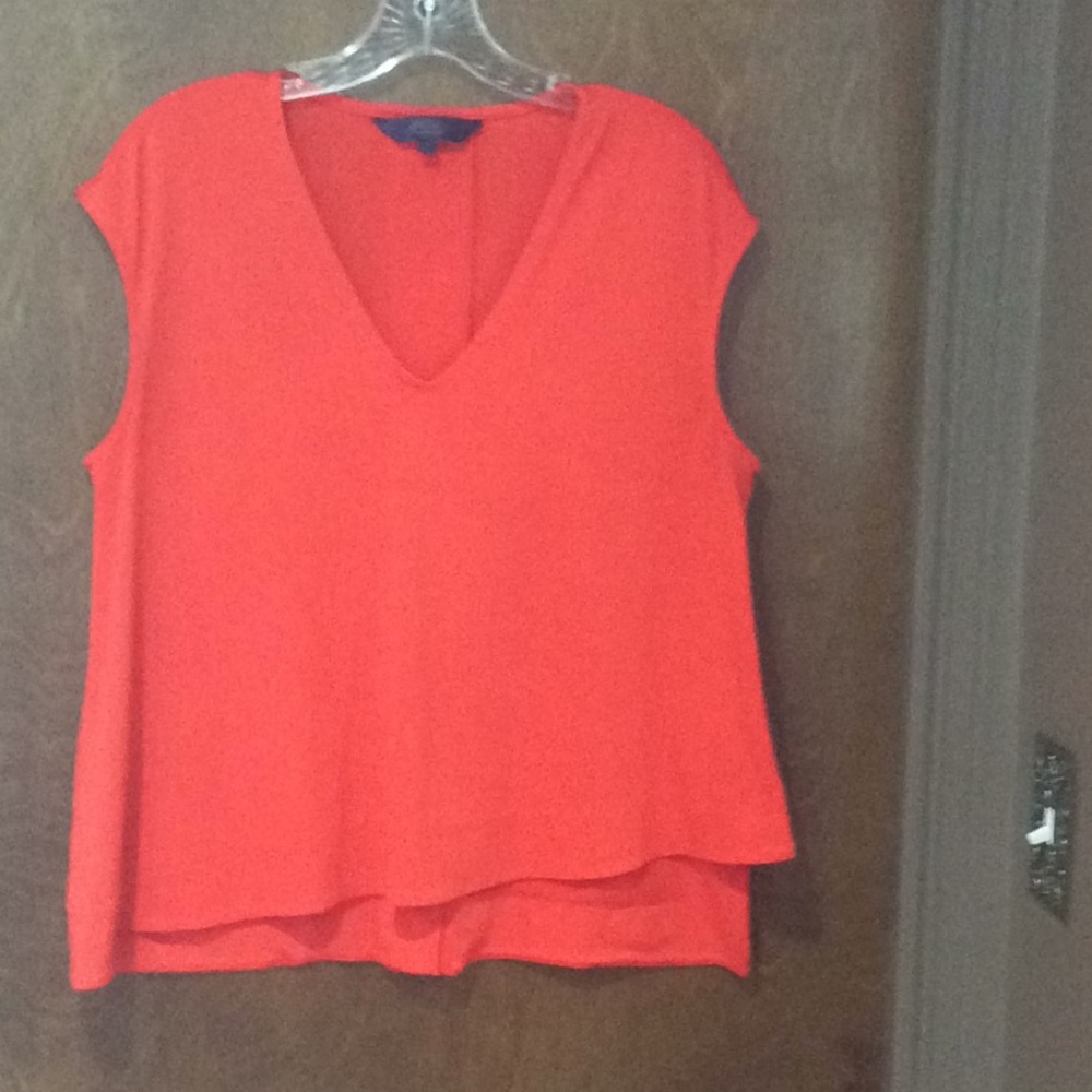Rachel Roy bright orange top